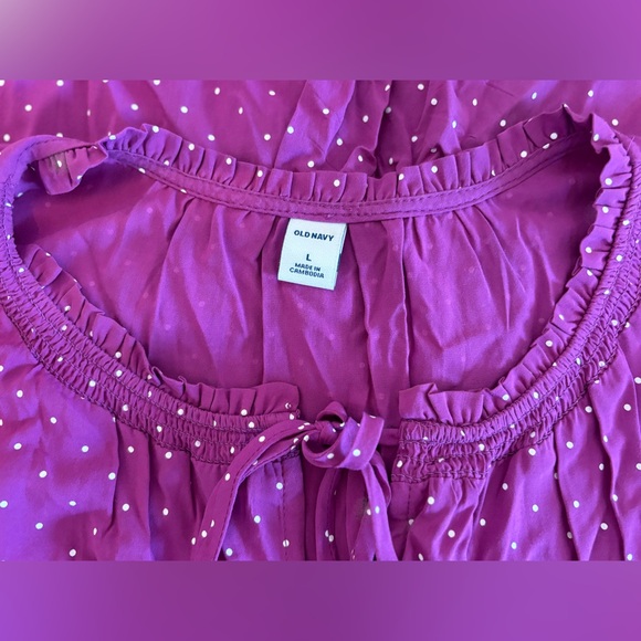 Old Navy Violet Polka Dot Dress - Picture 4 of 4